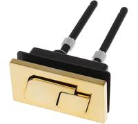 pulsante di scarico del water 1 pz. 65 mm Doppio scarico WC Pulsante color oro Forma quadrata Pulsanti Accessori for il bagno