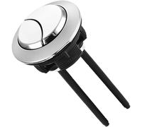 pulsante di scarico del water Doppio pulsante rotondo for WC, 1 pezzo, in argento, for serbatoio, accessori for il bagno