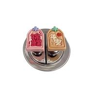 Pulsante di scarico del WC con caratteri cinesi, 2 pezzi