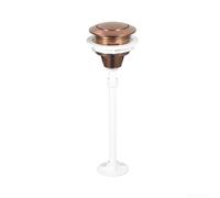 Pulsante di scarico del WC da 38 mm, in ABS, a pressione singola, interruttore a pressione per serbatoio dell'acqua, per valvole standard della cisterna, da installare in argento, nero, oro, oro rosa