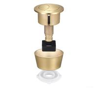 Pulsante di scarico di ricambio per cassetta WC che supporta modalità di scarico completo e mezzo e per coperchio da 20 mm 40 mm (oro spazzolato)