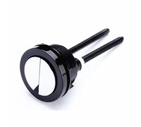 Pulsante di scarico for serbatoio dell'acqua del WC, diametro esterno rotondo 7 cm, ricambio for coperchio in ceramica del serbatoio dell'acqua del WC, foro 5,8-6,8 cm, argento