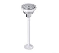 Pulsante di scarico monofunzione da 38 mm per serbatoi WC, compatibile con aperture per valvole da 38 mm, alloggiamento in ABS, azionamento ottimizzato da viaggio (placcatura elettrica)