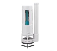 Pulsante di scarico per il risparmio idrico, Valvola di scarico for WC bianca, doppio con altezza regolabile, materiale ABS