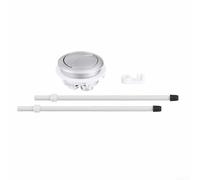 Pulsante di scarico per WC a doppio scarico, struttura in plastica ABS con base in gomma antiscivolo, adatto per coperchio con apertura da 48 mm (compatibile con