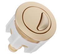 Pulsante di Scarico per Wc Oro ABS 16mm, Installazione manuale | Testa Tonda, Altezza 75mm, Foro Singolo Centrale, per Serbatoi Wc e Case Vacanza