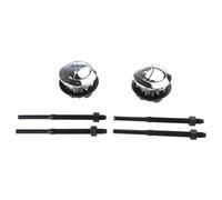 Pulsante di scarico per WC, Pulsante di scarico WC a doppia pressione con testa rotonda ABS 38-45 mm 2 pezzi