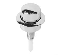 Pulsante di scarico per WC Siamp Optima 49, pulsante singolo per serbatoio WC, interruttore per serbatoio dell'acqua in ABS cromato, compatibile con WC standard e rialzati, Easy(A)