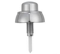 Pulsante di scarico per WC Siamp Optima 49, pulsante singolo per serbatoio WC, interruttore per serbatoio dell'acqua in ABS cromato, compatibile con WC standard e rialzati, Easy(B)