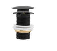 Pulsante di scarico pop-up Tappo for lavandino del bagno Scolapiatti Rifiuti Lavabo Rubinetto Accessorio for lavabo Ottone Nero Oro(Matte Black-B)