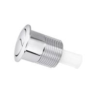 Pulsante di scarico WC, Pulsante for serbatoio WC a doppio scarico e risparmio idrico, argento, 8,5x4,8 cm, 2 pezzi