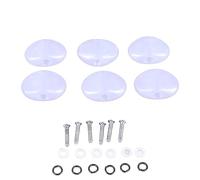 Pulsante di sintonizzazione della chitarra manette sussidi di plastica manopole piolo 6pcs comoda impugnatura stabile qualità del suono per chitarre elettriche acustiche materiale (Bianco)