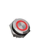 Pulsante di sollevamento momentaneo a breve distanza con autoripristino, interruttore a pulsante in acciaio inossidabile da 16 mm(Tails,BLUE_12V24V)