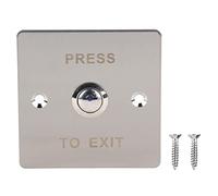 Pulsante di uscita per porta in acciaio inox, interruttore di rilascio wireless per controllo accessi, pulsante di emergenza a incasso resistente con LED blu per serrature