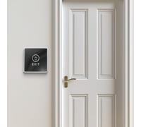 Pulsante di uscita push touch con interruttore a infrarossi e retroilluminazione, dotato di indicatore per lo stato visibile negli ambienti di controllo degli accessi (86 x 50 mm)