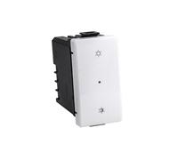Pulsante Dimmer Connesso Smart WiFi, Interruttore Wireless On Off, Compatibile con Bticino Matix, Colore Bianco, App Tuya, 220V Max 150W, Con Funzione Deviatore Invertitore