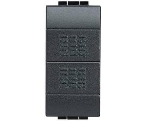 Pulsante doppio 10Illuminabile1 moduloBTICINO Livinglight L4036NAntracite