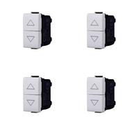 Pulsante doppio 1P+1P NO saliscendi compatibile Bticino Matix colore bianco