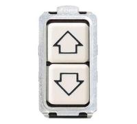 Pulsante Doppio Assiale Bianco Serie Bticino Magic 5055/1