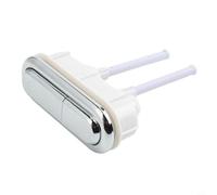 Pulsante doppio di scarico ovale in plastica per serbatoi di acqua della toilette con lunghezza personalizzabile dell'asta, parte di ricambio per servizi igienici a filo doppio domestico e hotel