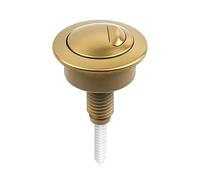 Pulsante doppio per cassetta WC Twyford per Optima 49 modello 34494907, adatto per fori standard della cisterna da 39-42 mm (oro)