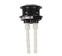 Pulsante doppio per risparmio idrico, 38 mm, per serbatoio WC, struttura in plastica, adatto per vari tipi di bagno, tra cui uso pubblico e privato