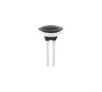 Pulsante doppio per serbatoio WC con adattatore patch multi formato compatibile per 38 mm, 48 mm, 58 mm, sistema di controllo efficiente dell'acqua (nero)