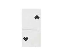 Pulsante Doppio Saliscendi Aqua 1P(NO)+1P(NO) 10A 250 V (7637.1) 6 Pezzi