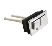 Pulsante doppio scarico WC per serbatoio rettangolare - Valvola di scarico a risparmio idrico con interruttore di scarico ABS+PP, compatibile con bagno moderno Furni