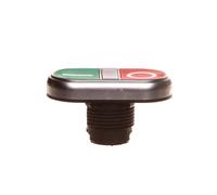 Pulsante due tasti verde/rosso I-0 con PLplatinum LPCBL7123