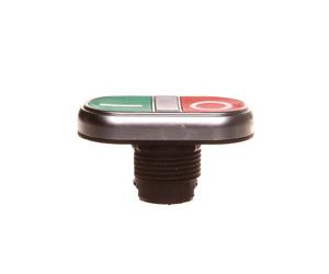 Pulsante due tasti verde/rosso I-0 con PLplatinum LPCBL7123
