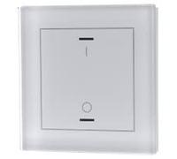 Pulsante EIB, KNX, vetro II Lite a una volta, RGBW, interruttore, con sensore di temperatura, bia...