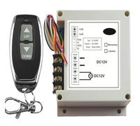 Pulsante esterno Telecomando Motore Interruttore wireless 12V 40A 400W Interruttori di controllo remoto di arresto inverso(W AC220V,Momentary)