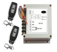 Pulsante esterno Telecomando Motore Interruttore wireless 12V 40A 400W Interruttori di controllo remoto di arresto inverso(YELLOW AC220V,Momentary)