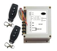 Pulsante esterno Telecomando Motore Interruttore wireless 12V 40A 400W Interruttori di controllo remoto di arresto inverso(Silver,Latched)