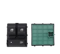 Pulsante Finestrino Dell'auto Per Citroen Per Jumper 2006 2007 2008 2009 2010 2011 2012 2013-2016 Interruttore Triplo Pulsante Alzacristallo Elettrico Auto 735487419 735421419(Green)