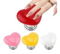 Pulsante for WC a forma di cuore, 4 pezzi, for manicure da donna