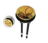 Pulsante For WC Dorato Da 48 Mm/69 Mm, Scarico For Serbatoio Dell'acqua, Doppia Pressione, Forma A Mezzaluna Con(Medium size)