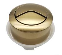 Pulsante for WC, Pulsante di Scarico Pulsante for WC - Pulsanti di Scarico for WC cromati in ABS di Ricambio, Sistema di Scarico Doppio Doppio con Finitura Spazzolata, Pulsante Ovale (Nero)
