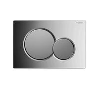 Placca Geberit Sigma01 RouCromato Lucido / Cromosatinato Doppio Tasto | 115.7