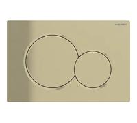 Placca di azionamento Geberit Sigma01 placca di azionamento per 2-flush (Samba nuovo), Colorazione: acciaio inox zincato - 115.770.DT.5