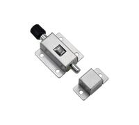 Pulsante in acciaio inossidabile Serratura automatica a molla Furto elettrico industriale Bullone di bloccaggio della porta del bagno 1 pz(201 SS-with buckle)