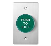 Pulsante in acciaio inox Push to Exit, grande interruttore di uscita per il controllo degli accessi, DC 12 V, uscita NO/NC/COM, in acciaio inossidabile 304 resistente, per controllo accessi e sistemi