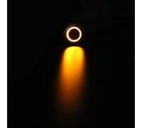 Pulsante in metallo da 16 mm Interruttore in ossido di alluminio nero con luce Blocco momentaneo Blocco automatico for auto Reset 1 pz(Yellow,MOMENTARY_12V)