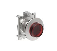 Pulsante in metallo piatto illuminato fi30mm PLlatinum LPFBL204