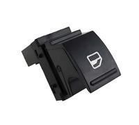Pulsante interruttore alzacristallo elettrico Interruttore Alzavidri Per Skoda Per Fabia Per COMBI Per Octavia, Principale Cromato con Luce Rossa, 5ND959857 5K4959857