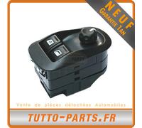 Pulsante Interruttore Alzacristallo + Regolazione Retrovisore Peugeot 206 6552WP