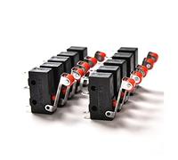 Pulsante interruttore di alimentazione 10 pezzi/set Mini tattile a 3 pin KW12-3 5A 250V Microinterruttore orologio con maniglia rotonda