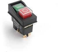 Pulsante interruttore di alimentazione 1pc AC250V 16A Interruttore a pulsante elettromagnetico impermeabile 4/5pin KJD17 KLD-28ACK-21 220-240V sicurezza avviamento protezione(4 Pins)