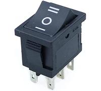 Pulsante interruttore di alimentazione 1pcs KCD1 Mini black 3 pin/6 pin on/off/on rocker AC 6A/250V10A/125V(6pin on Off on)